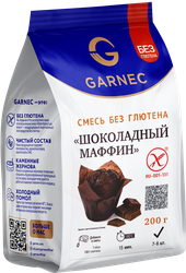 Смесь для выпечки GARNEC Шоколадный маффин, безглютеновая, 200г
