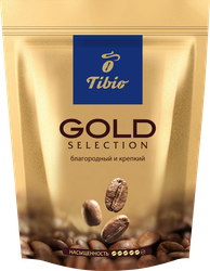 Изображение товара Кофе растворимый TIBIO Голд Селекшн натуральный сублимированный, 285г