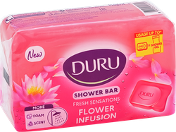 Мыло твердое для душа DURU Fresh sensation Цветочное наслаждение, 150г