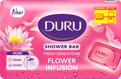Мыло твердое для душа DURU Fresh sensation Цветочное наслаждение, 150г