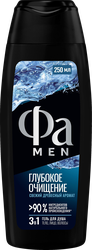 Изображение товара Гель для душа мужской ФА Men Глубокое очищение, 250мл