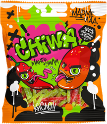 Изображение товара Мармелад жевательный CHIWA Кислый спагетти со вкусом манго и чили, 90г