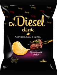 Изображение товара Чипсы картофельные DR.DIESEL Мраморный стейк, 120г