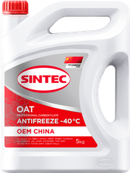 Изображение товара Антифриз SINTEC Oem China OAT red до -40, 5кг