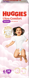 Изображение товара Подгузники-трусики для девочек HUGGIES  Ultra Comfort 6 15–25кг, 38шт