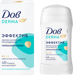 Изображение товара Дезодорант-карандаш женский ДАВ Derma Эффектив гипоаллергенный, 40мл