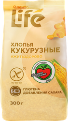 Хлопья кукурузные безглютеновые ЛЕНТА LIFE, 300г