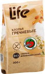 Хлопья гречневые безглютеновые ЛЕНТА LIFE, 300г