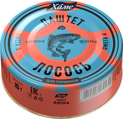 Изображение товара Паштет ХАМЕ Лосось, 80г