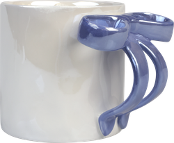 Изображение товара Кружка HOMECLUB Перламутровая лента, фарфор, розовая, 380мл, Арт. YL259138