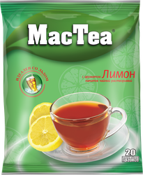 Изображение товара Напиток чайный растворимый MACTEA со вкусом лимона, 20пак