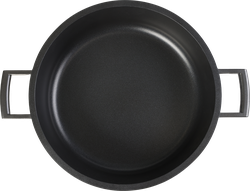 Жаровня PLATINUM CHOICE Smart Cook 28см, литая, стеклянная крышка, индукция, Арт. SC-PL-28ST