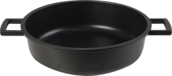 Жаровня PLATINUM CHOICE Smart Cook 28см, литая, стеклянная крышка, индукция, Арт. SC-PL-28ST