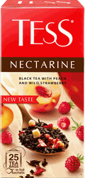 Изображение товара Чай черный TESS Nectarine с ароматом персика и земляники, 25пак