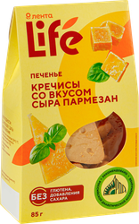Печенье ЛЕНТА LIFE Кречисы, со вкусом сыра пармезан, 85г