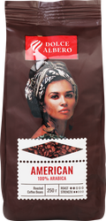Изображение товара Кофе зерновой DOLCE ALBERO American 100% Arabica, 250г