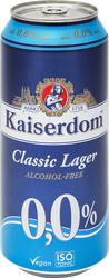 Изображение товара Пиво светлое безалкогольное KAISERDOM Лагер фильтр. паст. ж/б