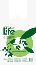 Изображение товара Пакет-майка ЛЕНТА LIFE биоразлагаемый, 7кг