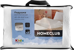 Подушка анатомическая детская HOMECLUB Kids 40х26х8,5/5см