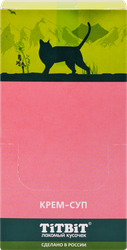 Изображение товара Лакомство для кошек TITBIT Крем-суп с кусочками телятины, 10г