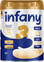 Изображение товара Напиток молочный INFANY 3, с 12 месяцев, 700г