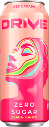 Напиток DRIVE ME Zero Sugar Guava, mango без сахара, тонизирующий, 
газированный, 0.449л