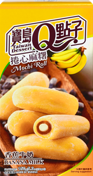 Изображение товара Кондитерское изделие QIDEA Моти-ролл со вкусом молочный банан, 150г