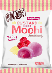 Изображение товара Кондитерское изделие QIDEA Моти с заварным кремом со вкусом малины, 110г