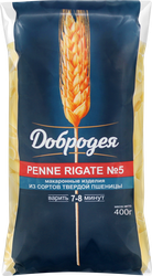 Макароны ДОБРОДЕЯ Penne rigatе №5, группа А высший сорт, 400г
