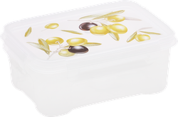 Контейнер для СВЧ ПОЛИМЕРБЫТ Fresh олива, прямоугольный, 0.75л