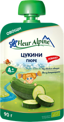 Изображение товара Пюре овощное FLEUR ALPINE Цукини, с 4 месяцев, 90г
