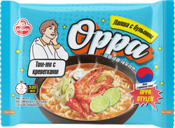 Лапша ОППА Том Ям, с креветками и бульоном, 65г