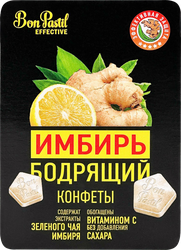 Изображение товара Конфеты BON PASTIL Effective Имбирь бодрящий, без сахара, 12г