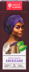 Изображение товара Кофе молотый в капсулах DOLCE ALBERO Americano, 10кап