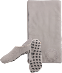 Изображение товара Набор подарочный ACTIWELL Фитнес-полотенце 130х80см, массажный мяч d=6,5см и носки р. 36–40, Арт. MUSET033110