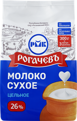 Изображение товара Молоко сухое РОГАЧЕВ цельное 26%, Экстра, 300г