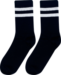 Изображение товара Носки спортивные женские INWIN р. 23–25, черные с белыми полосками, Арт. 8-8-1ЛД