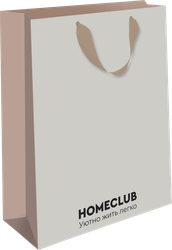 Изображение товара Пакет подарочный АРТ ДИЗАЙН HC Бежевый, 33х42,5х15см