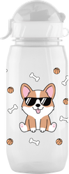 Бутылка для воды WOWBOTTLES 400мл, с трубочкой, Арт. КК0764