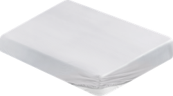 Изображение товара Простыня на резинке HOMECLUB 180x200см, белая, страйп-сатин