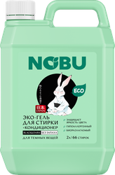 Изображение товара Гель для стирки NOBU Black&Dark 2в1 экологичный с кондиционером, 2л