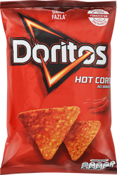 Изображение товара Чипсы кукурузные DORITOS Hot Corn Острый перец, 130г