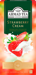 Изображение товара Чай черный AHMAD TEA Клубника со сливками, 25пак