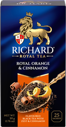 Изображение товара Чай черный RICHARD Royal Orange с цедрой апельсина и корицей, 25саш