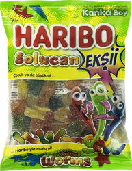 Изображение товара Мармелад жевательный HARIBO Solucan Eksii, в форме червячков, 70г