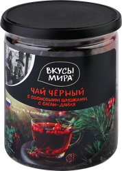 Изображение товара Чай черный ВКУСЫ МИРА Сосновые шишки и саган-дайля, 70г