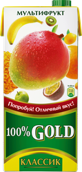 Изображение товара Напиток сокосодержащий 100% GOLD Classic Мультифрукт, 0.95л