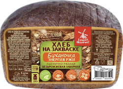 Хлеб ХЛЕБНОЕ МЕСТЕЧКО Буханочка энергия ржи, 200г