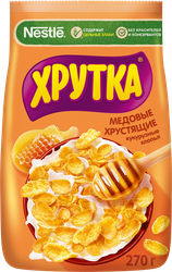 Изображение товара Готовый завтрак ХРУТКА Хлопья кукурузные медовые, 270г