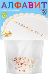 Изображение товара Декор кондитерский ПАРФЭ Декор Алфавит, сахарные фигурки, 20г